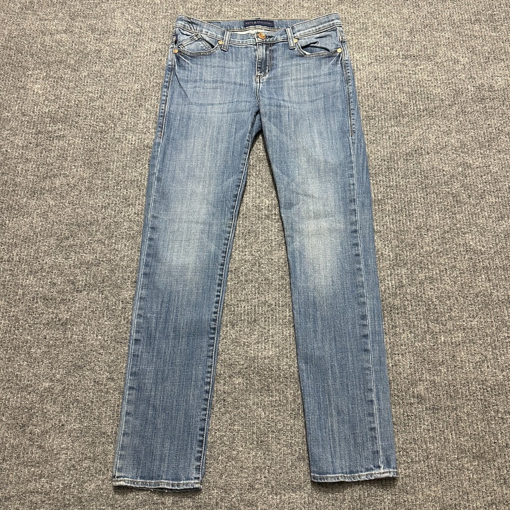 Rock & Republic Berlin Womens Jeans‎ Size 8 Light Blue Denim Casual Low Rise